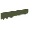 Bordure de Pelouse 30 pcs 103 x 20 cm Acier Vert olive 615626615626
