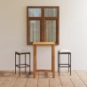 Ensemble de bar de jardin avec coussins 3 pcs Marron 615629615629
