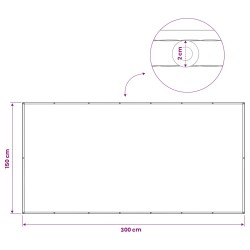 Écran de confidentialité pour balcon 150 x 300 cm 615633615633