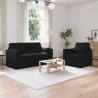 Ensemble de Canapés 2 pcs Noir 158 x 78 x 80 cm tissu 615642615642