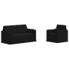 Ensemble de Canapés 2 pcs Noir 158 x 78 x 80 cm tissu 615642615642