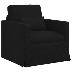 Ensemble de Canapés 2 pcs Noir 158 x 78 x 80 cm tissu 615642615642