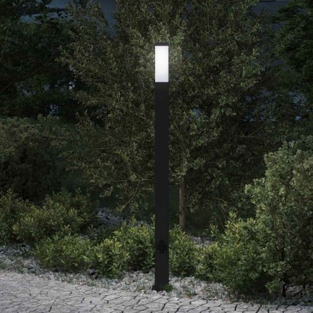 Borne lumineuse avec sortie 110 cm Noir IP44 615643615643