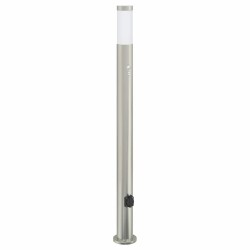 Borne lumineuse avec détecteur et prise 110 cm acier inoxydable IP44 615644615644