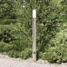 Borne lumineuse avec détecteur et prise 110 cm acier inoxydable IP44 615644615644