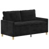 Ensemble de Canapés 2 pcs Noir Polyester 615645615645