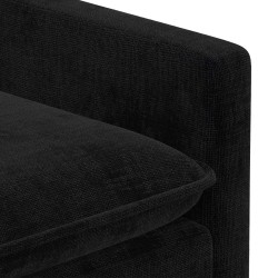 Ensemble de Canapés 2 pcs Noir Polyester 615645615645