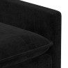 Ensemble de Canapés 2 pcs Noir Polyester 615645615645
