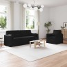 Ensemble de Canapés 2 pcs Noir 198 x 78 x 80 cm tissu 615646615646