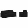 Ensemble de Canapés 2 pcs Noir 198 x 78 x 80 cm tissu 615646615646