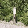 Borne lumineuse avec sortie 50 cm en acier inoxydable IP44 615647615647