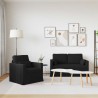 Ensemble de Canapés 2 pcs Noir 139 x 78 x 80 cm tissu 615650615650