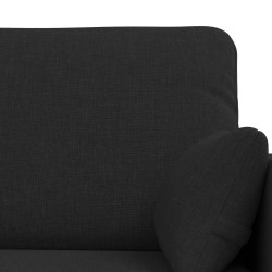Ensemble de Canapés 2 pcs Noir 139 x 78 x 80 cm tissu 615650615650