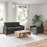 Ensemble de Canapés 2 pcs Anthracite Polyester 615653615653