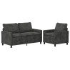 Ensemble de Canapés 2 pcs Anthracite Polyester 615653615653