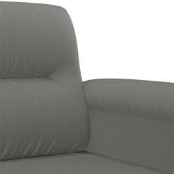 Ensemble de canapés 2 pcs coussins gris foncé tissu microfibre 615655615655