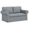 Ensemble de Canapés 2 pcs Gris clair 155 x 82 x 80 cm tissu 615656615656