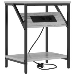 Cabinet de chevet Gris Sonoma 38 x 30 x 48 cm Bois d'ingénierie 615659615659