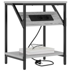 Cabinet de chevet Gris Sonoma 38 x 30 x 48 cm Bois d'ingénierie 615659615659