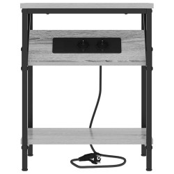 Cabinet de chevet Gris Sonoma 38 x 30 x 48 cm Bois d'ingénierie 615659615659