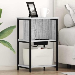 Cabinet de chevet Gris Sonoma 38 x 31 x 61 cm Bois d'ingénierie 615660615660