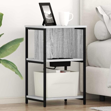 Cabinet de chevet Gris Sonoma 38 x 31 x 61 cm Bois d'ingénierie 615660615660
