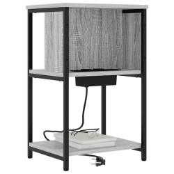 Cabinet de chevet Gris Sonoma 38 x 31 x 61 cm Bois d'ingénierie 615660615660