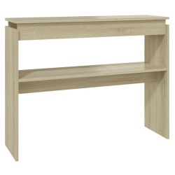 Table console chêne sonoma 102x30x80 cm bois d'ingénierie 615661615661