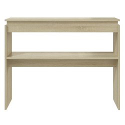 Table console chêne sonoma 102x30x80 cm bois d'ingénierie 615661615661