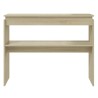 Table console chêne sonoma 102x30x80 cm bois d'ingénierie 615661615661