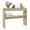 Table console chêne sonoma 102x30x80 cm bois d'ingénierie 615661615661