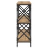 Table console Chêne artisanal 100 x 28 x 80,5 cm 615663615663