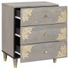 Cabinet de chevet Gris 50 x 33 x 62 cm Bois de mangue massif 615664615664