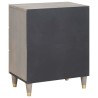 Cabinet de chevet Gris 50 x 33 x 62 cm Bois de mangue massif 615664615664