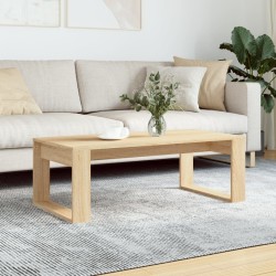 Table basse chêne sonoma 102x50x35 cm bois d'ingénierie 615667615667