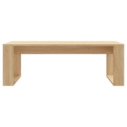 Table basse chêne sonoma 102x50x35 cm bois d'ingénierie 615667615667