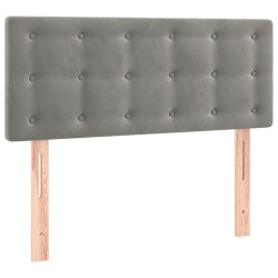 Tête de lit à LED Gris clair 90x5x78/88 cm Velours 615669615669