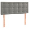 Tête de lit à LED Gris clair 90x5x78/88 cm Velours 615669615669
