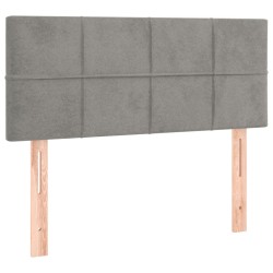Tête de lit Gris clair 100x5x78/88 cm Velours 615670615670