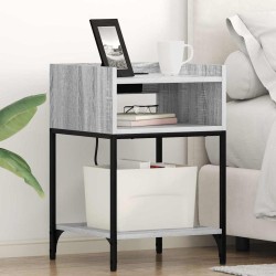 Cabinet de chevet Gris Sonoma 40 x 40 x 61 cm Bois d'ingénierie 615671615671