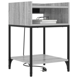 Cabinet de chevet Gris Sonoma 40 x 40 x 61 cm Bois d'ingénierie 615671615671