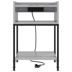 Cabinet de chevet Gris Sonoma 40 x 40 x 61 cm Bois d'ingénierie 615671615671