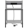 Cabinet de chevet Gris Sonoma 40 x 40 x 61 cm Bois d'ingénierie 615671615671