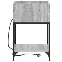 Cabinet de chevet Gris Sonoma 40 x 40 x 61 cm Bois d'ingénierie 615671615671
