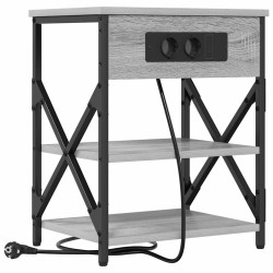 Cabinet de chevet Gris Sonoma 41 x 31 x 51 cm Bois d'ingénierie 615672615672