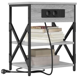 Cabinet de chevet Gris Sonoma 41 x 31 x 51 cm Bois d'ingénierie 615672615672