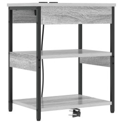 Cabinet de chevet Gris Sonoma 41 x 31 x 51 cm Bois d'ingénierie 615673615673