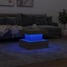 Table basse avec lumières LED chêne sonoma 50x50x40 cm 615684615684
