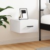 Table de chevet murale blanc 35x35x20 cm 615685615685