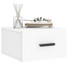 Table de chevet murale blanc 35x35x20 cm 615685615685